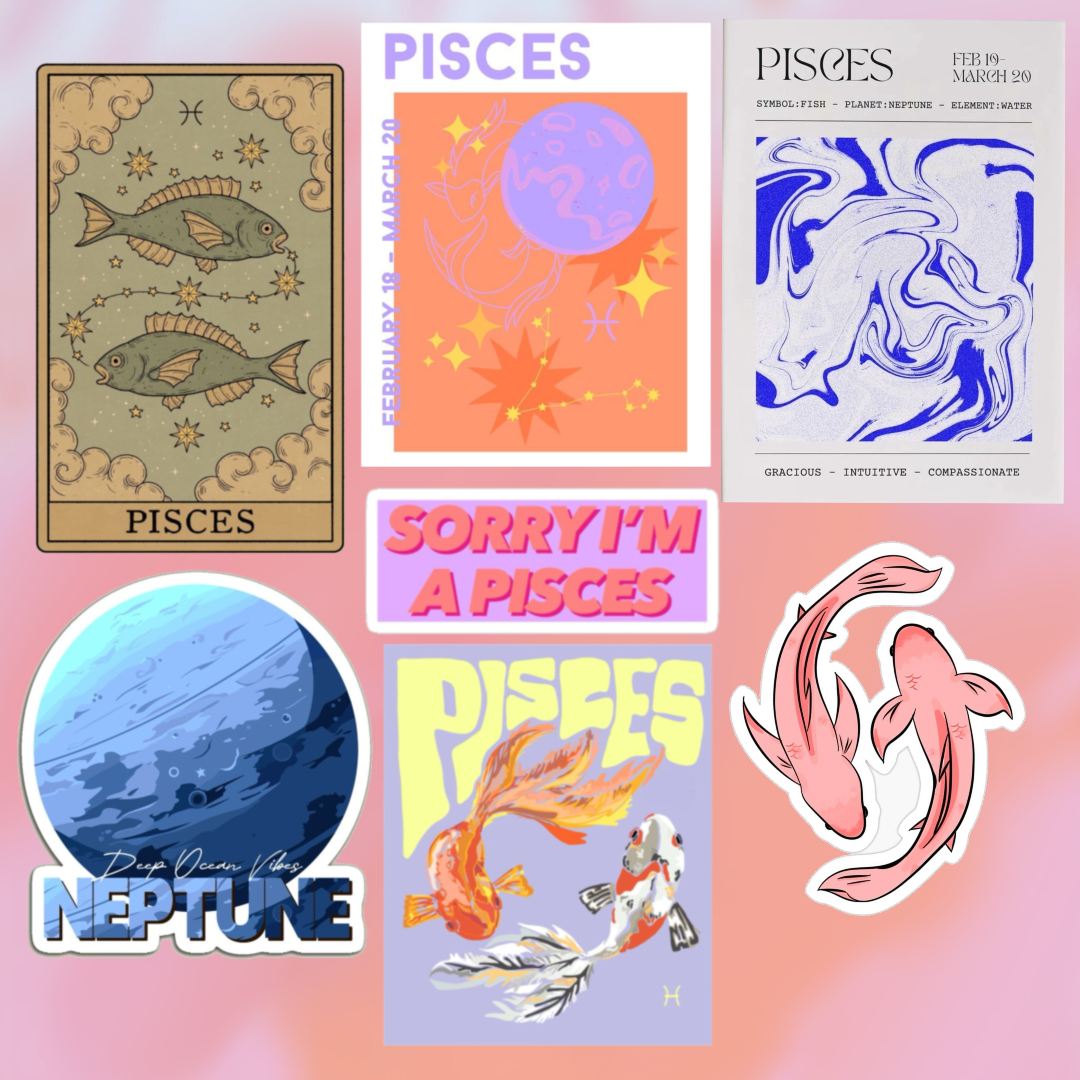 Set stickers astro queen