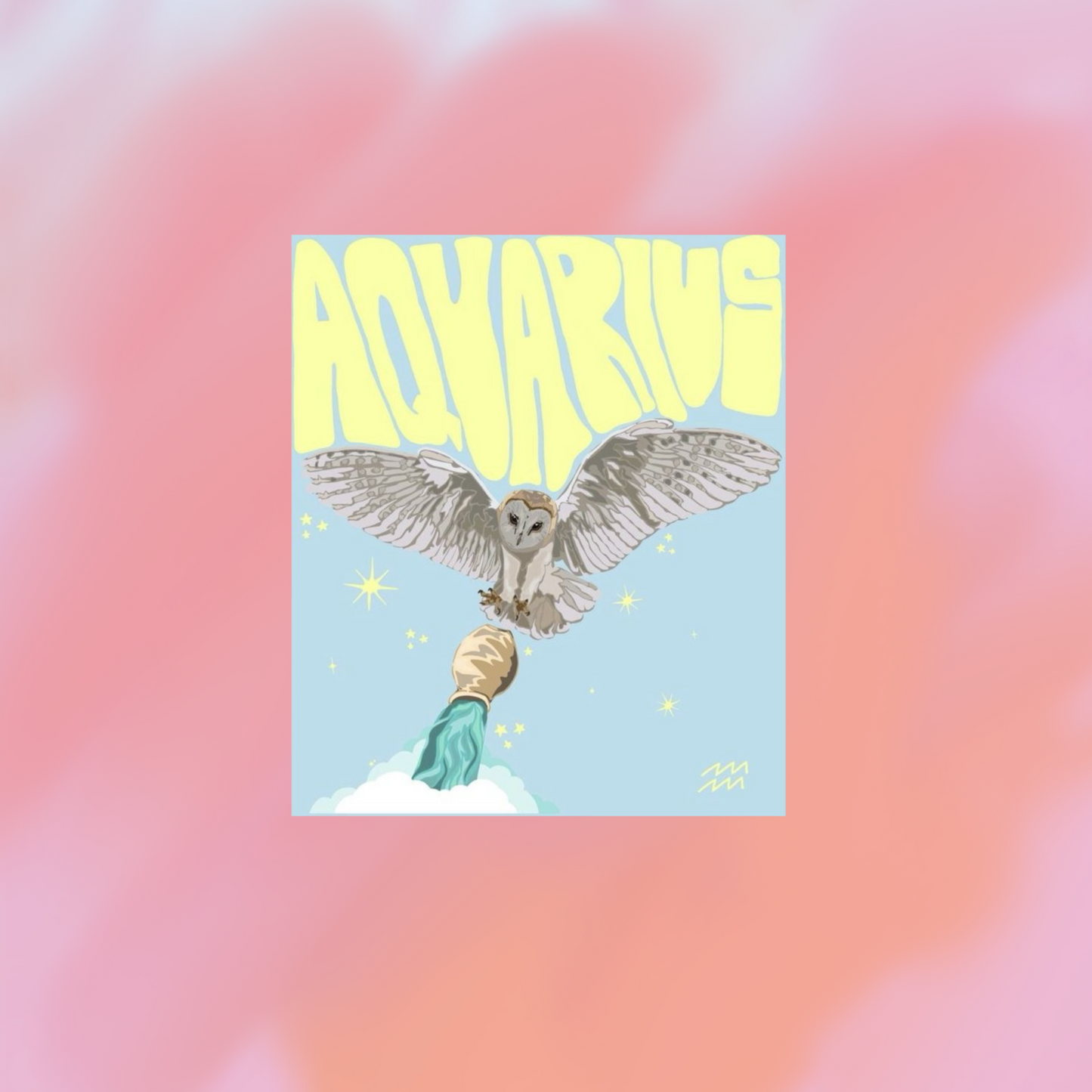sticker astro acuario
