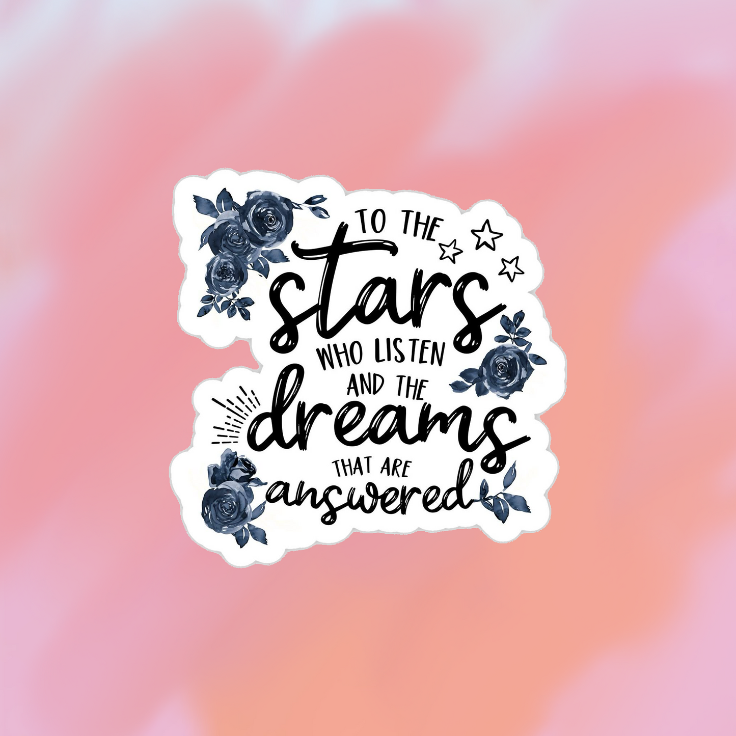 sticker to the stars who listen