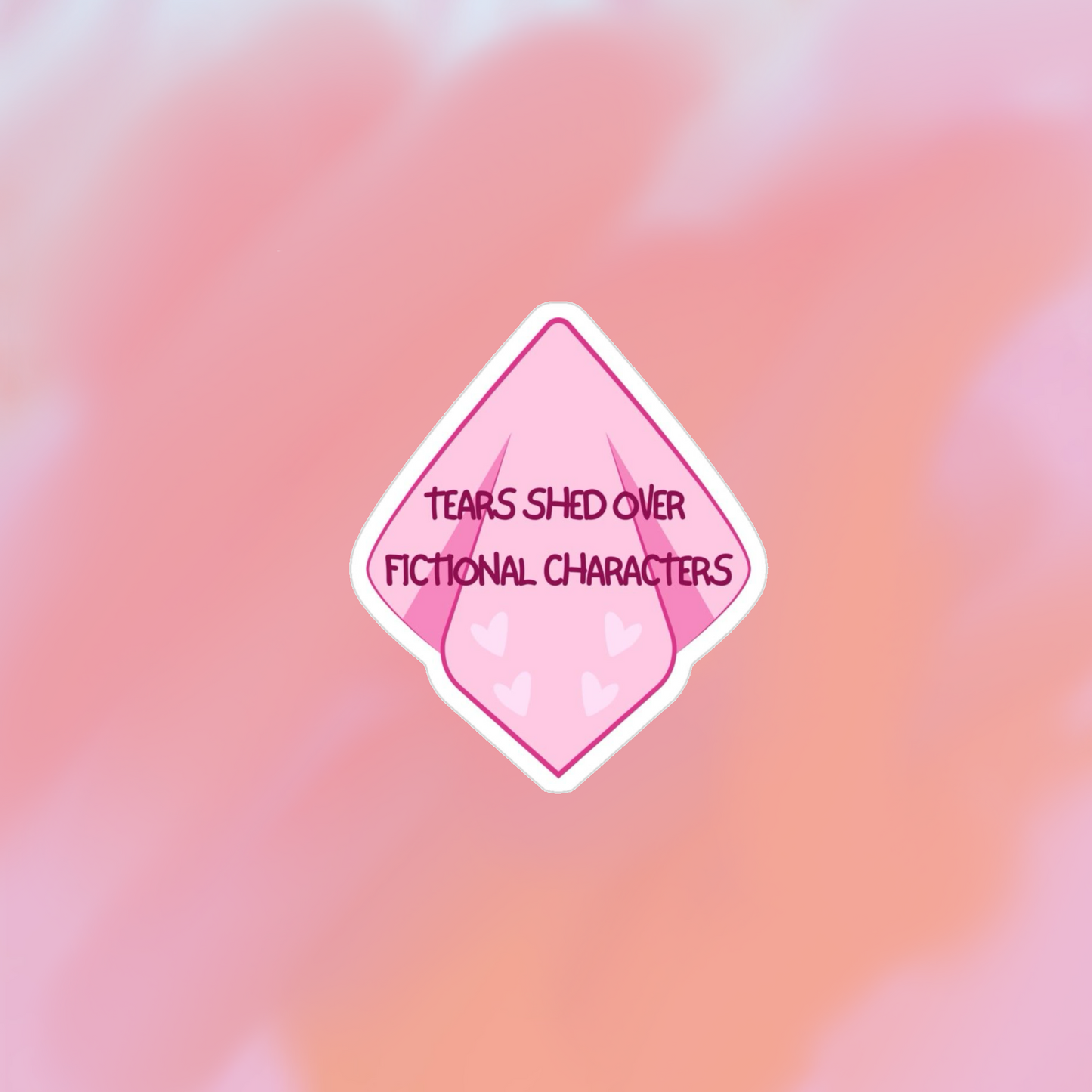 sticker tears shed over fictional characters