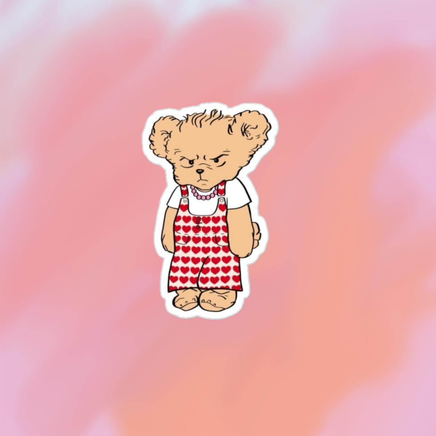 sticker grumpy bear