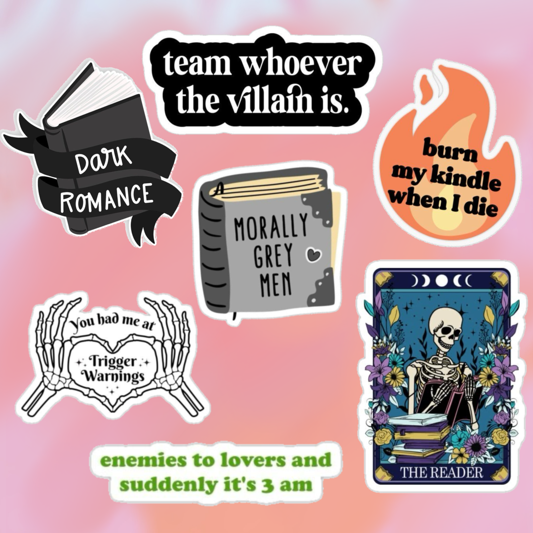 Set stickers Booklovers