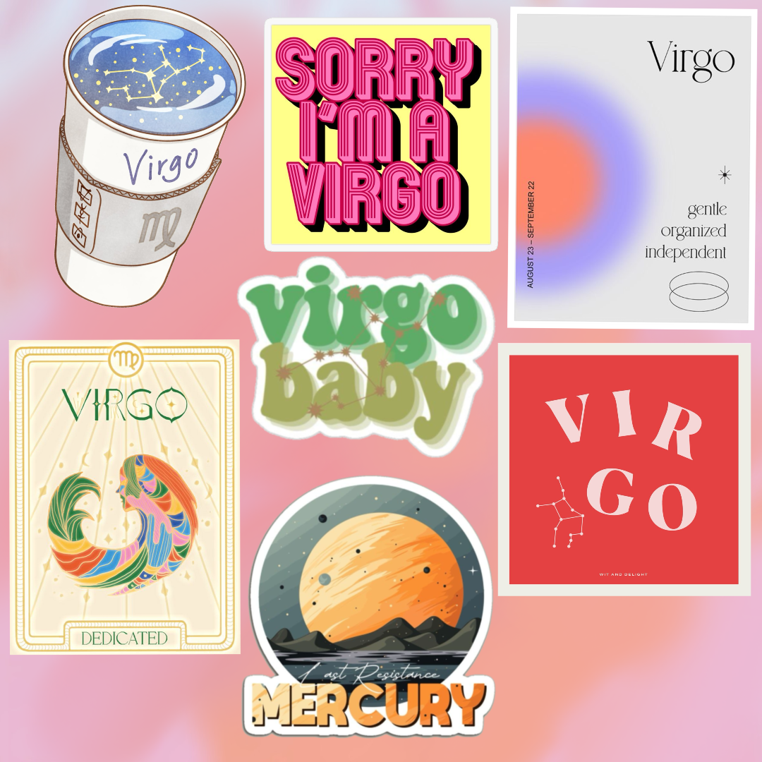 Set stickers astro queen