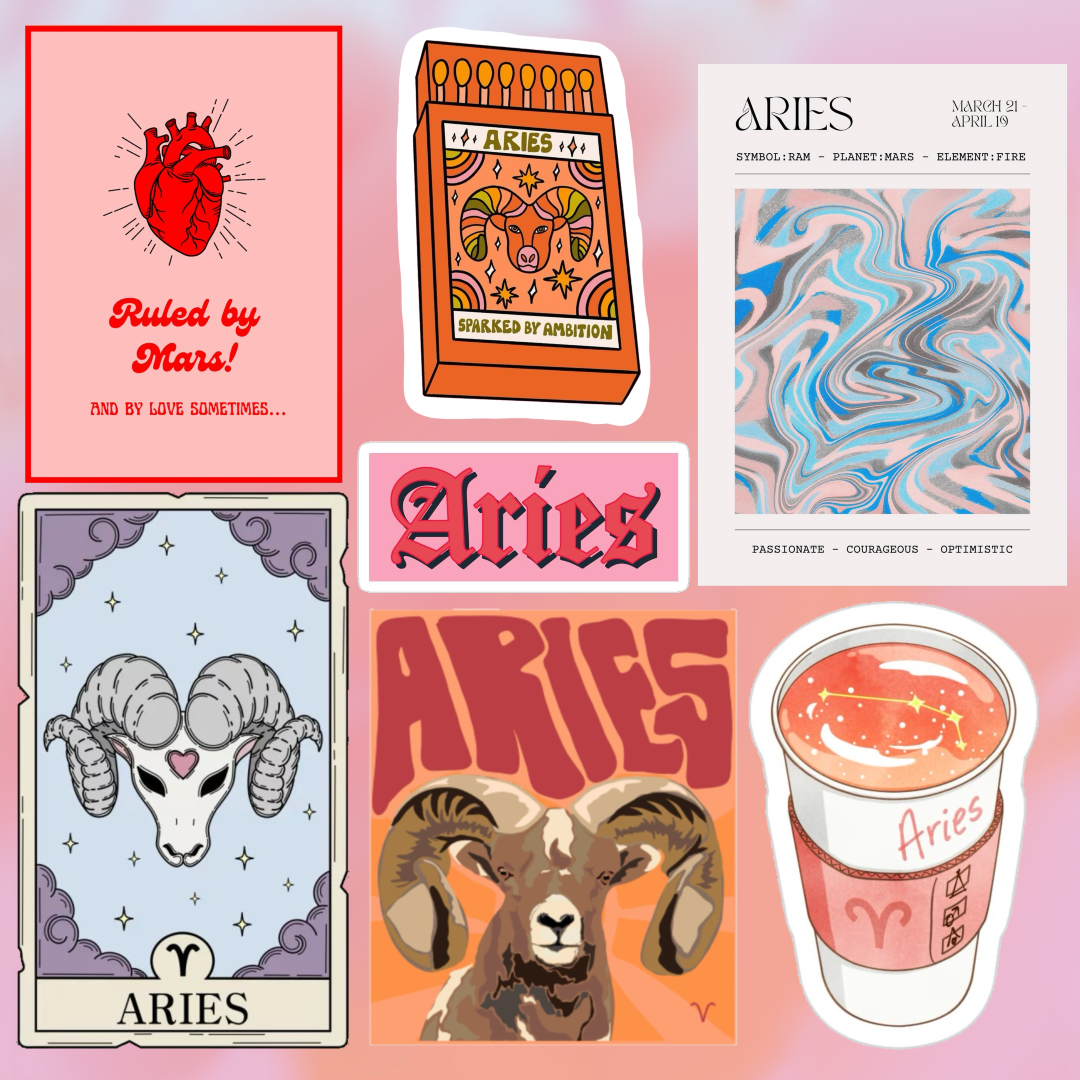Set stickers astro queen