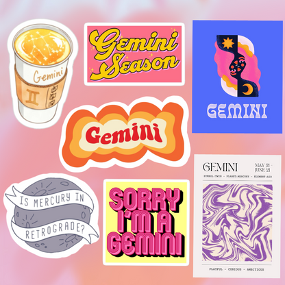 Set stickers astro queen