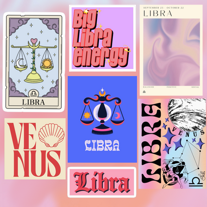 Set stickers astro queen