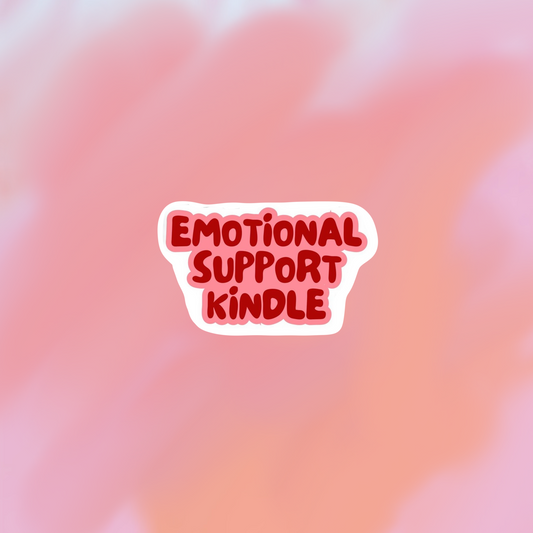 sticker emotional support kindle