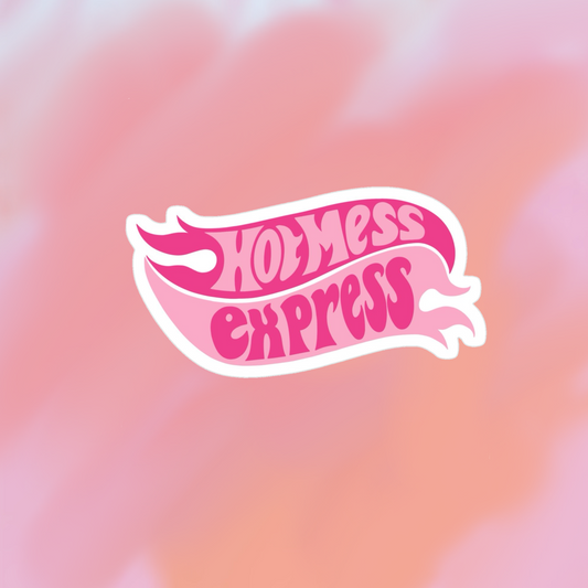 sticker hot mess espress