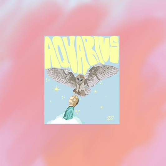 sticker astro acuario