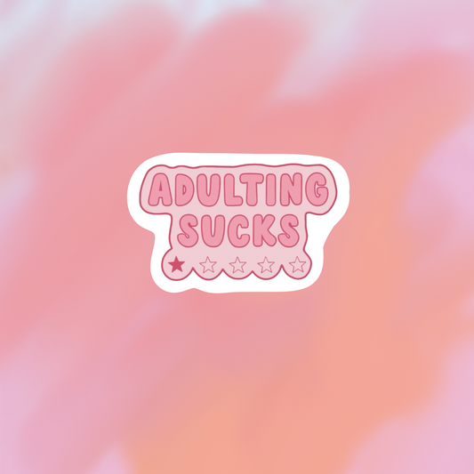 sticker adulting sucks