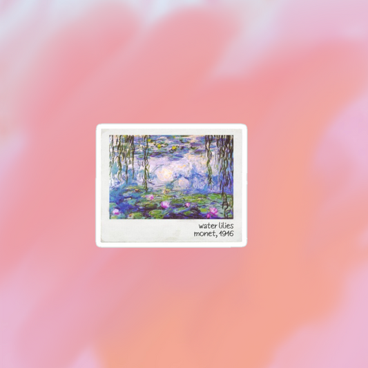 sticker water lilies monet