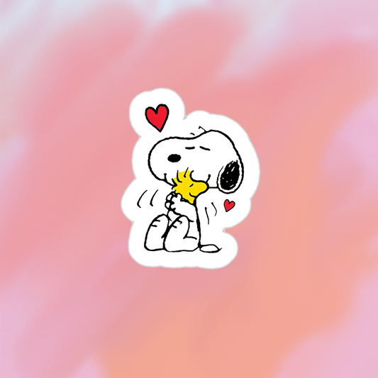 sticker snoopy love