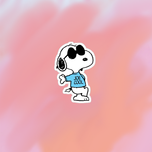 sticker snoopy joe cool