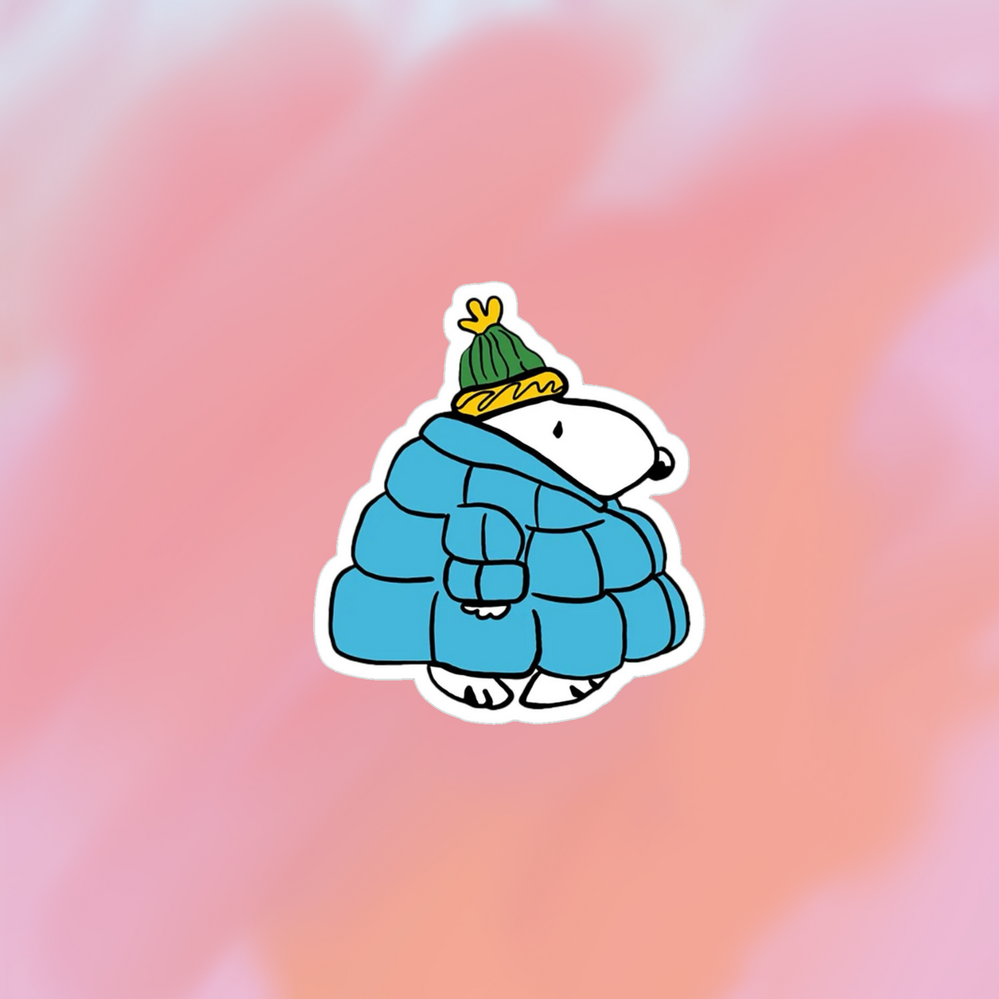 sticker snoopy frio