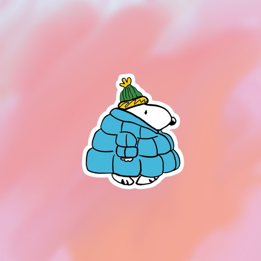 sticker snoopy frio