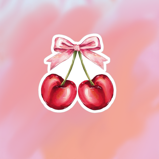 sticker cherry art