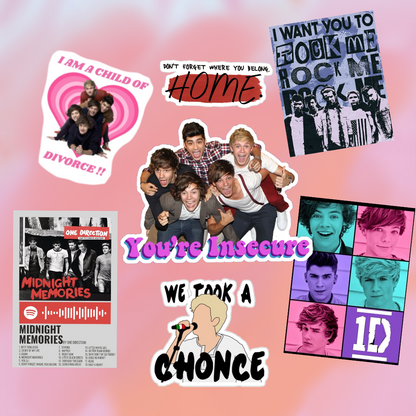 Set stickers One Direction