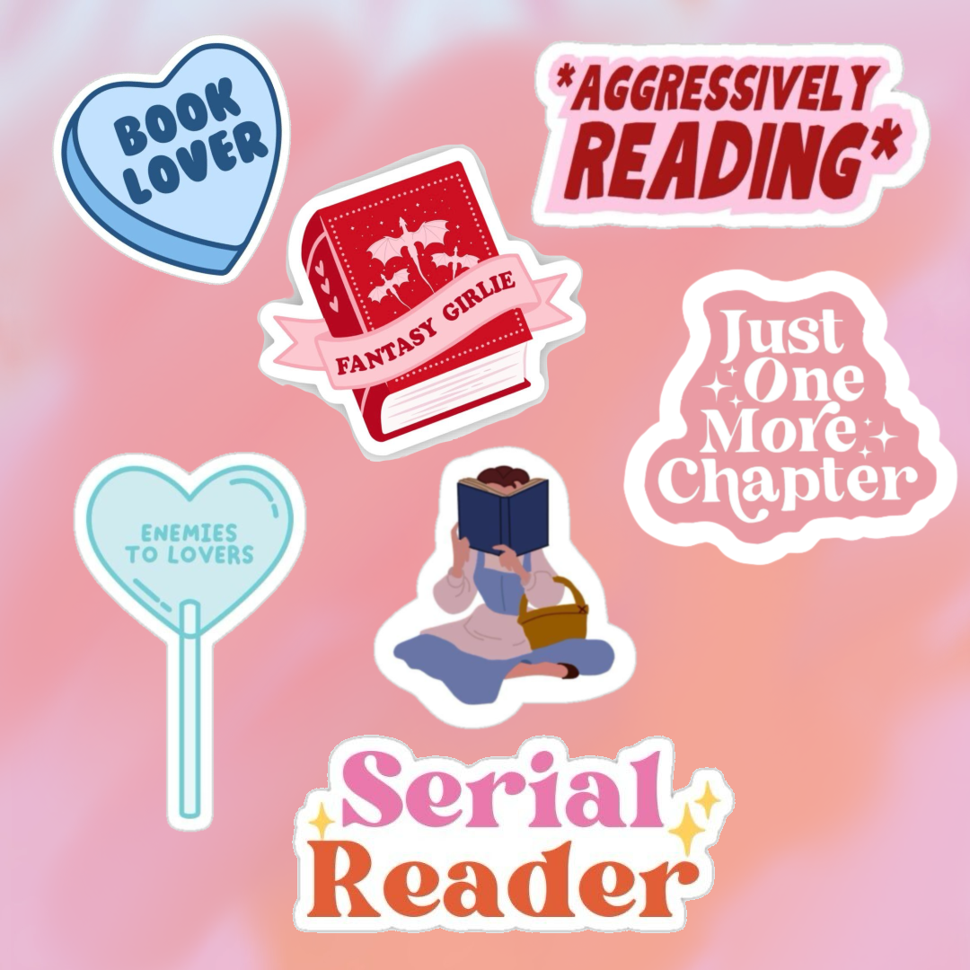 Set  stickers Booklovers