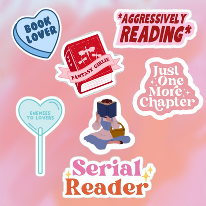 Set  stickers Booklovers