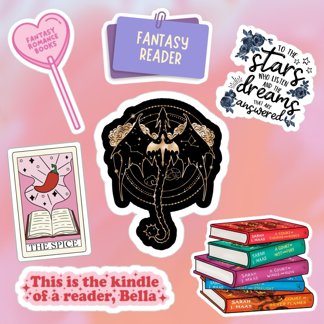 Set  stickers Booklovers