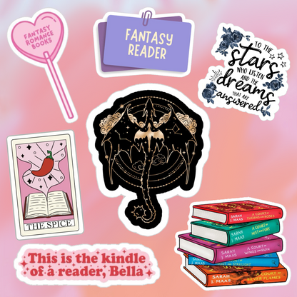 Set  stickers Booklovers