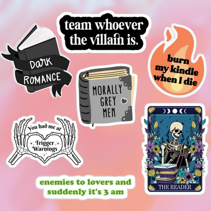 Set  stickers Booklovers