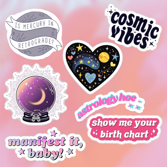 Set stickers astro queen